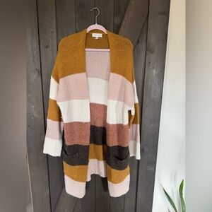 Knox Rose Multicolor Striped Cardigan